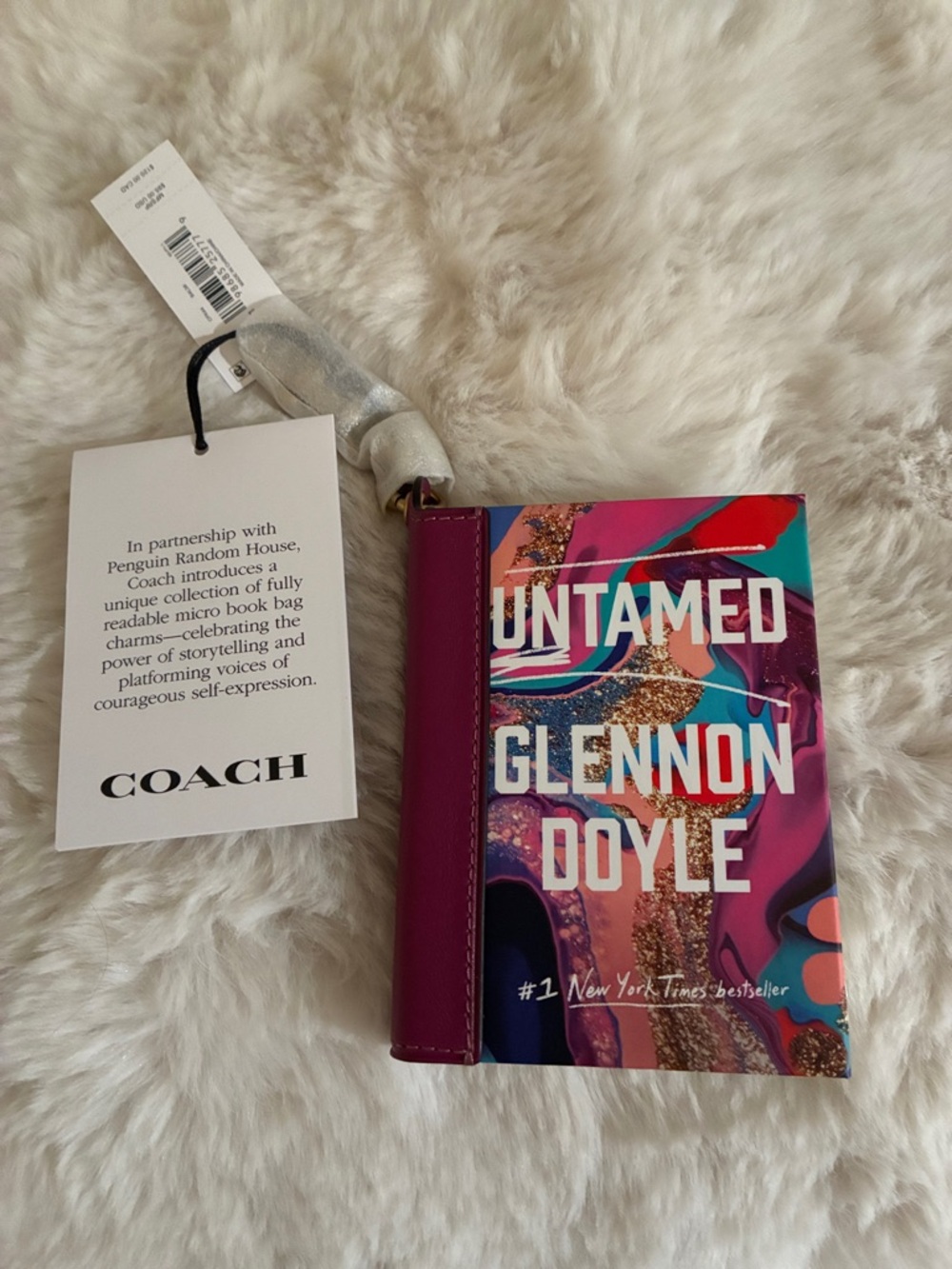 Coach Untamed By Glennon Doyle Book Bag Charm - Picture 4 of 6